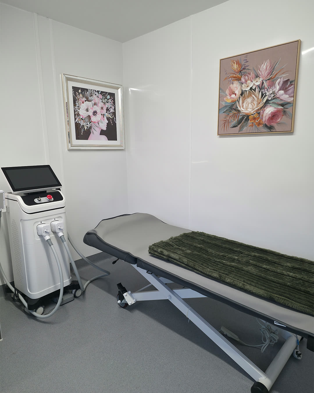 Treatment Room with Laser and Artwork